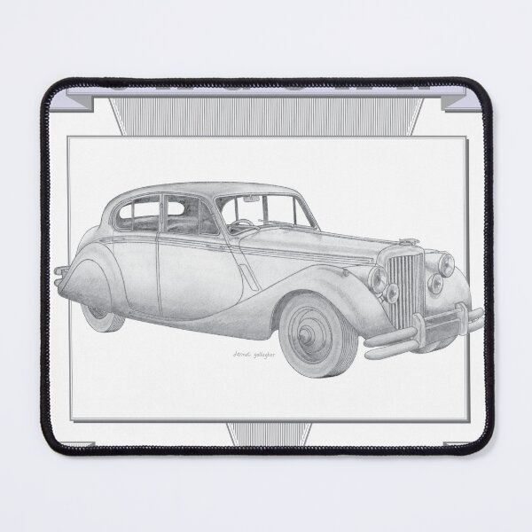 Item preview, Jaguar Mk5 4 Door Saloon Hand-drawn designed and sold by Classic Car Art Drawings.