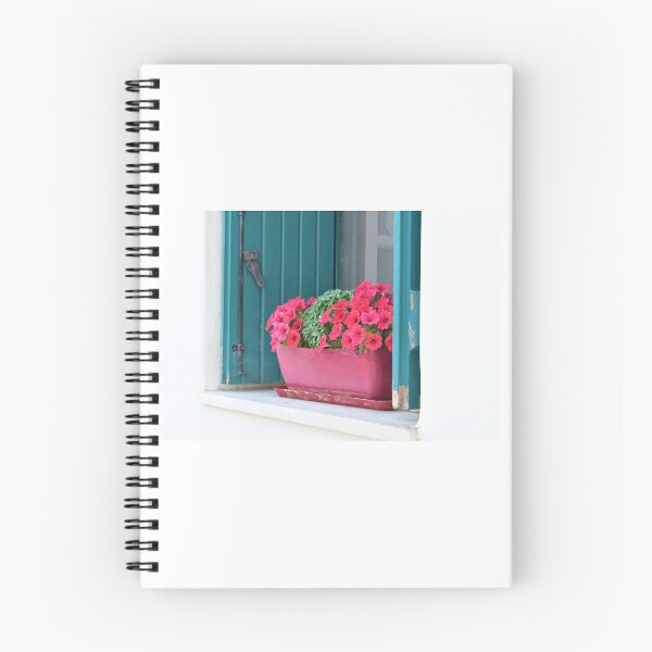 Item preview, Naxos Greek Island Charm – Traditional Shutters & Flower Pot designed and sold by GreekMoments.