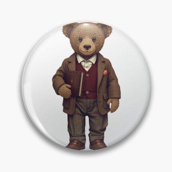 Item preview, Vintage Professor Teddy Bear - Dark Academia Academic Bear designed and sold by Adhdbrainstudio.