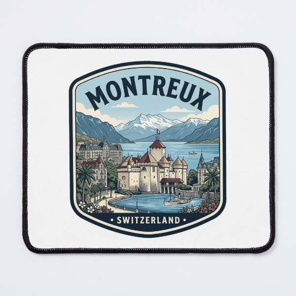 Item preview, Vintage Montreux Switzerland Lake Geneva Travel Badge designed and sold by k3rstman1.