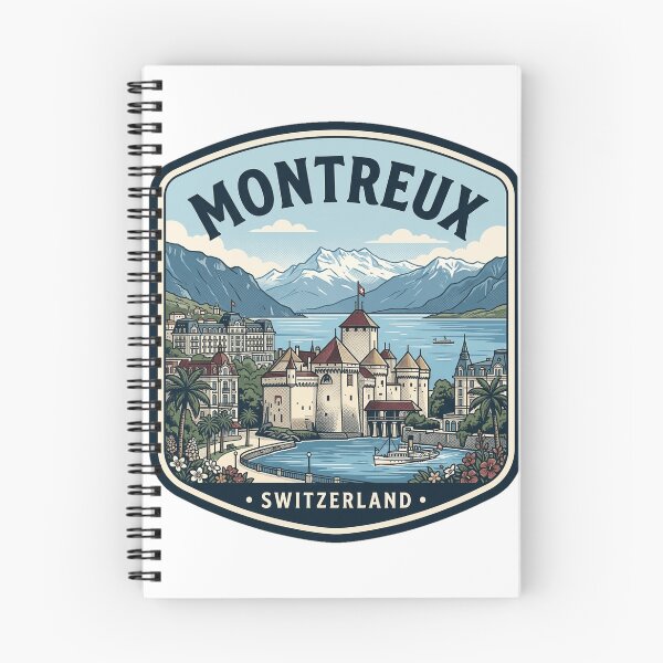 Item preview, Vintage Montreux Switzerland Lake Geneva Travel Badge designed and sold by k3rstman1.