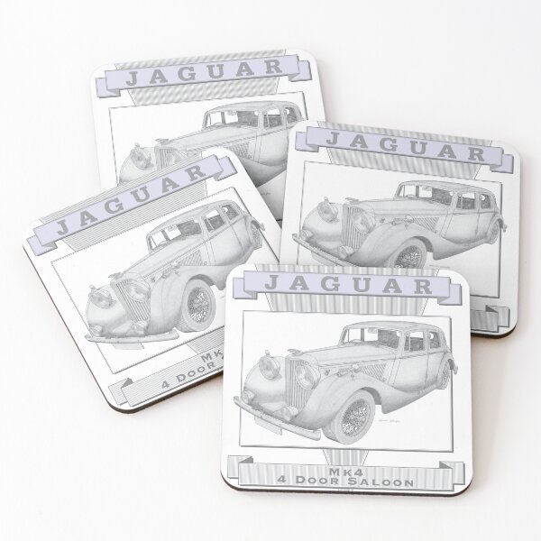 Item preview, Jaguar Mk4 4 Door Saloon Hand-drawn designed and sold by Classic Car Art Drawings.