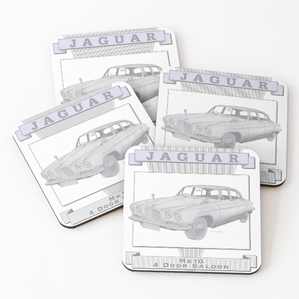 Item preview, Jaguar Mk10 4 Door Saloon Hand-drawn designed and sold by Classic Car Art Drawings.