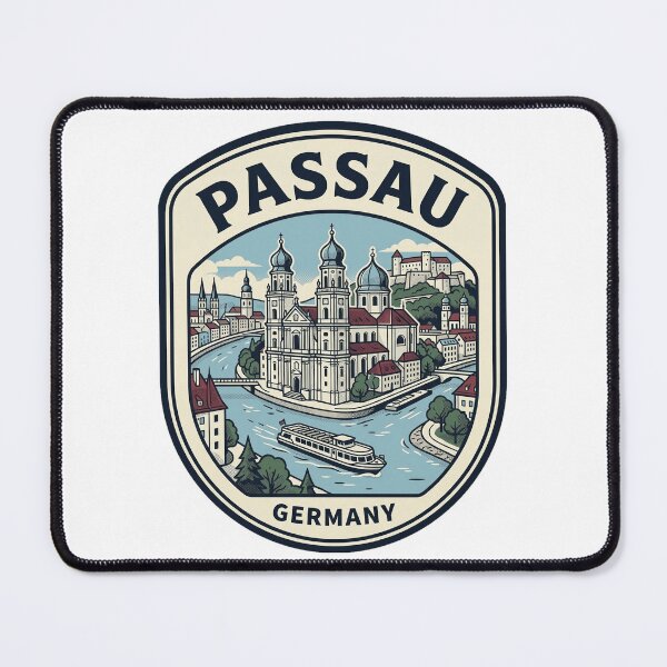 Item preview, Vintage Passau Germany Three Rivers City Badge designed and sold by k3rstman1.