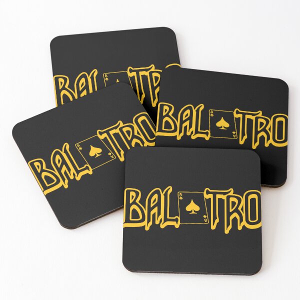 Item preview, Balatro Logo Flat Gold designed and sold by BubblePopRed.