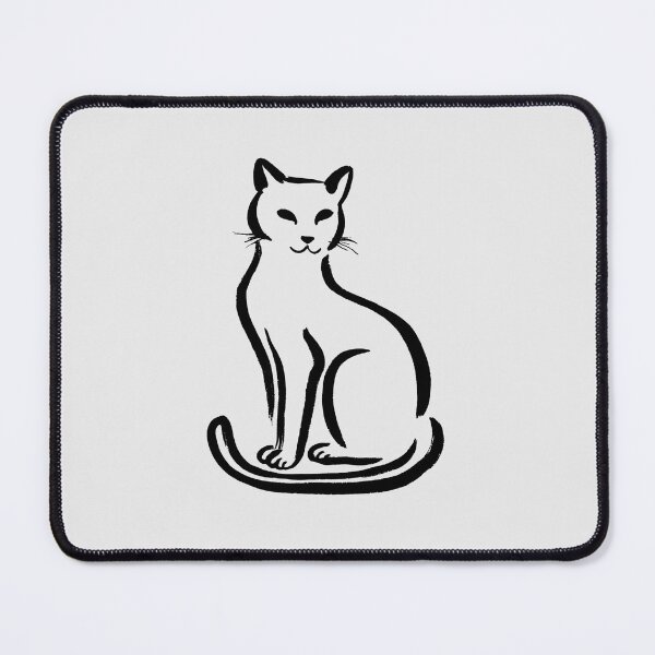 Item preview, Minimalist Black Cat Vintage Line Art designed and sold by jianina-alondra.
