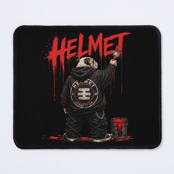 Item preview, Helmet Alternative Metal Bulldog Graffiti Design designed and sold by ZHISUART.