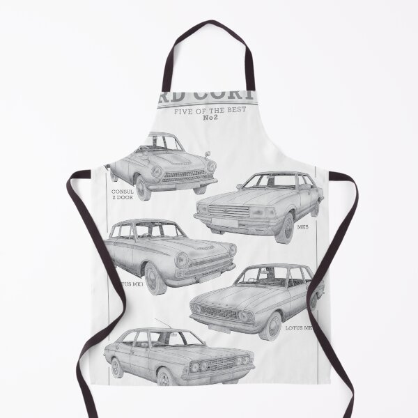 Item preview, Ford Cortina Cars - Five of the best 2 hand-drawn designed and sold by Classic Car Art Drawings.