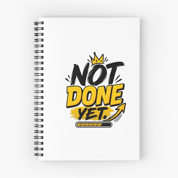 Item preview, Not Done Yet Motivational Quote Design | Comeback Mindset & Never Give Up designed and sold by Lovestickerco.