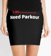 Low Battery Need Parkour TShirt Activities Hobbies Gift Mini Skirt