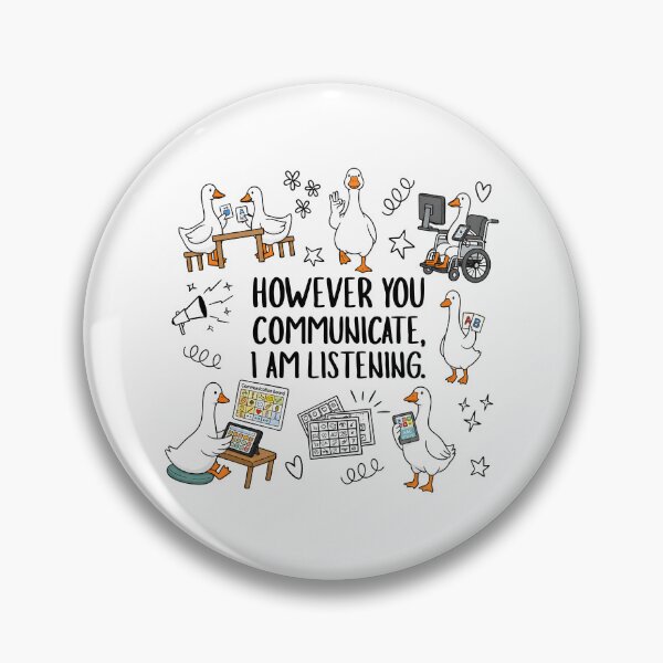 Item preview, However You Communicate I'm Listening Silly Goose designed and sold by cabanalunaire.
