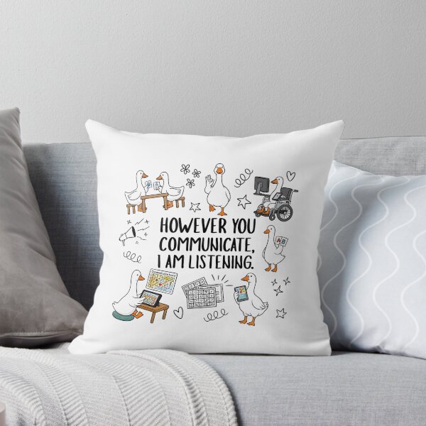 Item preview, However You Communicate I'm Listening Silly Goose designed and sold by cabanalunaire.