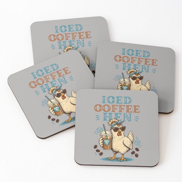 Item preview, ICED COFFEE HEN designed and sold by WesWay.