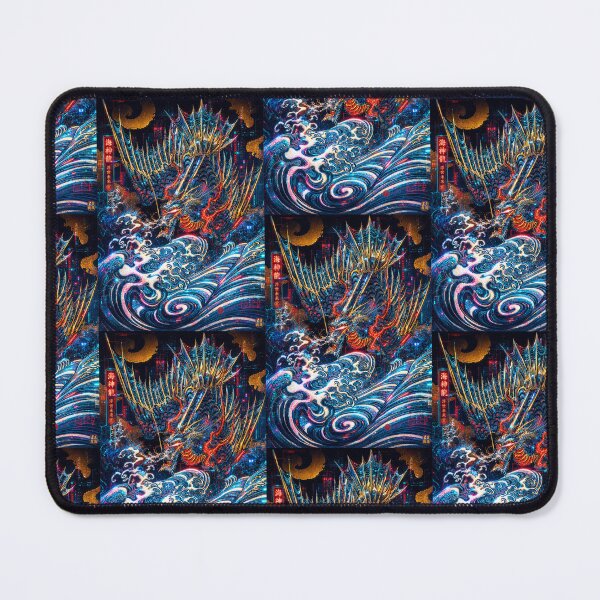 Item preview, Cyberpunk Sea Dragon | Neon Japanese Dragon Spirit | Futuristic Mythical Guardian designed and sold by RhymeArc.