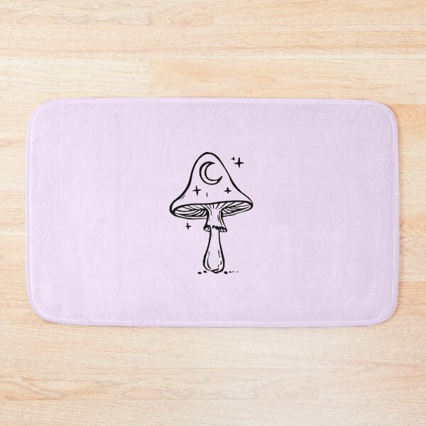 Item preview, Witchy Celestial Moon Mushroom Line Art designed and sold by jianina-alondra.