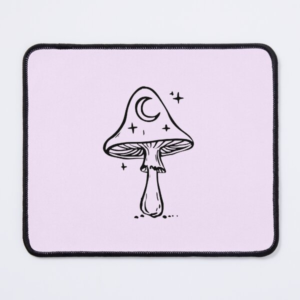 Item preview, Witchy Celestial Moon Mushroom Line Art designed and sold by jianina-alondra.