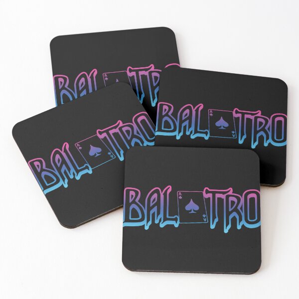 Item preview, Balatro Logo Miami Blue-Purple Gradient designed and sold by BubblePopRed.