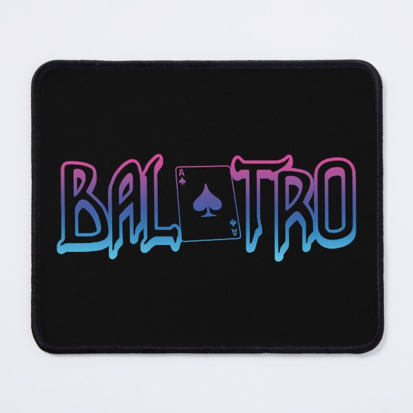 Item preview, Balatro Logo Miami Blue-Purple Gradient designed and sold by BubblePopRed.