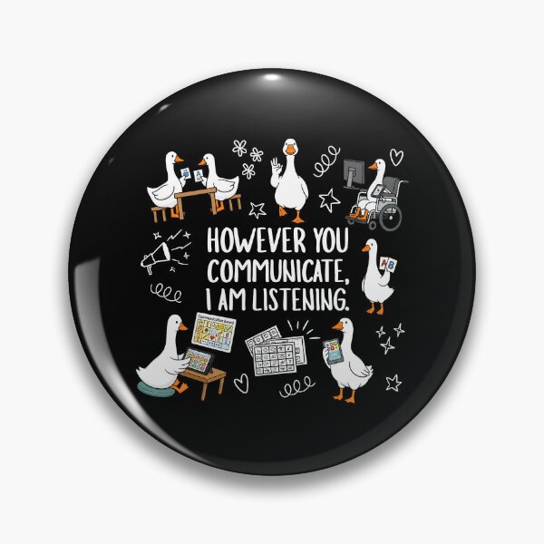 Item preview, However You Communicate I'm Listening Silly Goose designed and sold by cabanalunaire.