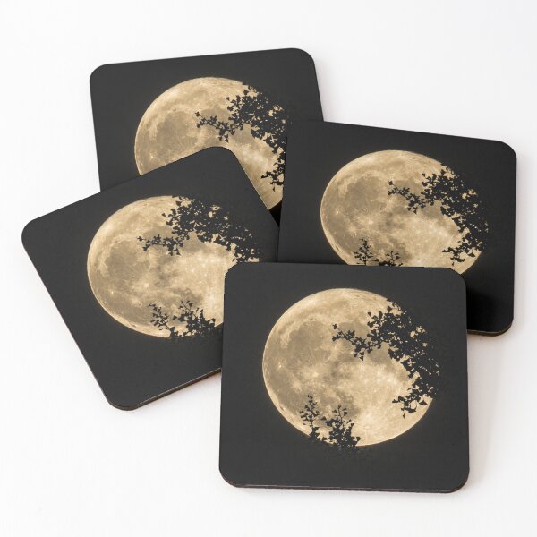 Item preview, Full moon with silhouetted branches designed and sold by Astute-Artio-Photography.