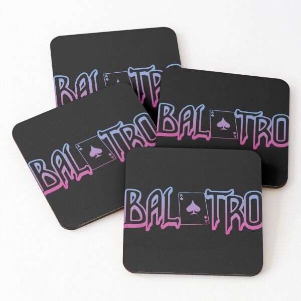 Item preview, Balatro Logo Sunset Pastel Purple-Blue Gradient designed and sold by BubblePopRed.
