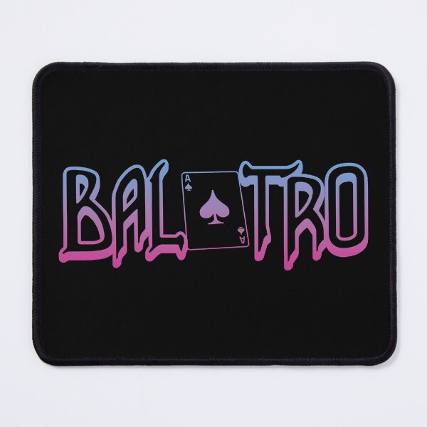 Item preview, Balatro Logo Sunset Pastel Purple-Blue Gradient designed and sold by BubblePopRed.