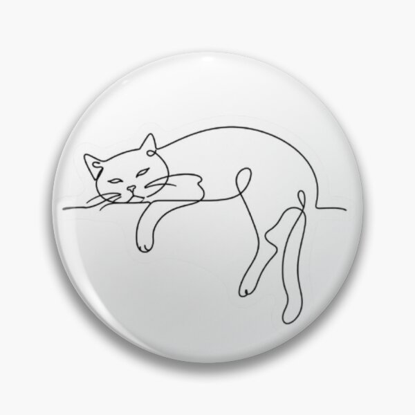 Item preview, minimalist cat designed and sold by Snurly.