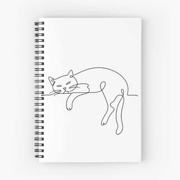 Item preview, minimalist cat designed and sold by Snurly.