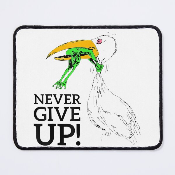 Item preview, Vintage Never give up stork and frog designed and sold by ColemanOlmos.