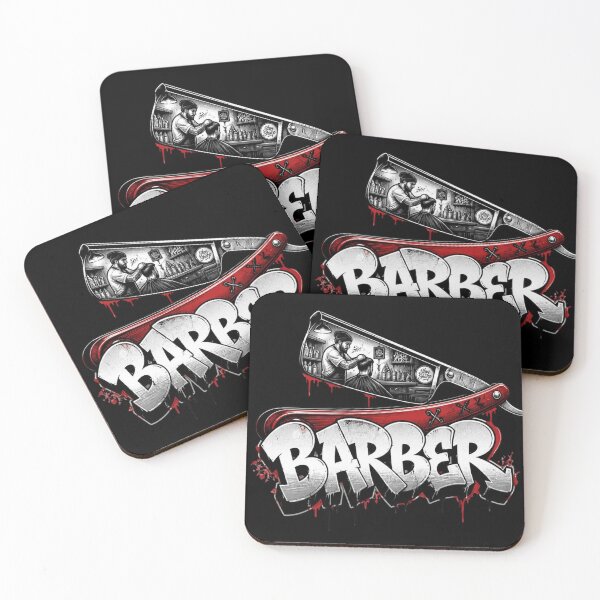 Item preview, Straight Razor Barbershop Scene Graffiti Streetwear Art designed and sold by Barber MD Culture.