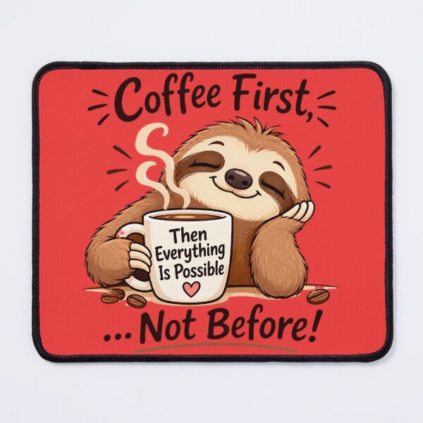 Item preview, First coffee... then anything is possible designed and sold by Konsolen-Hühnchen.