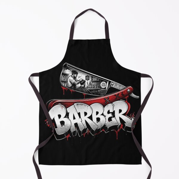 Item preview, Straight Razor Barbershop Scene Graffiti Streetwear Art designed and sold by Barber MD Culture.