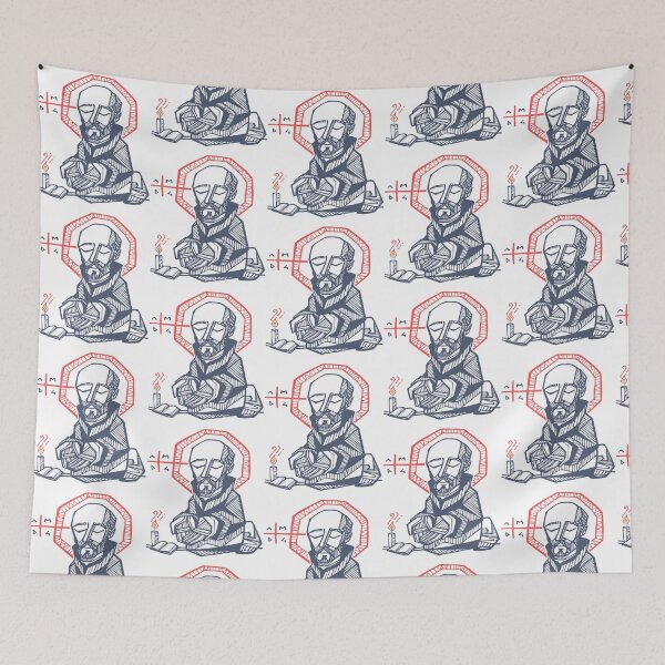 Item preview, Saint Ignatius Of Loyola Hand Drawn Illustration designed and sold by sh-lynnetaub.