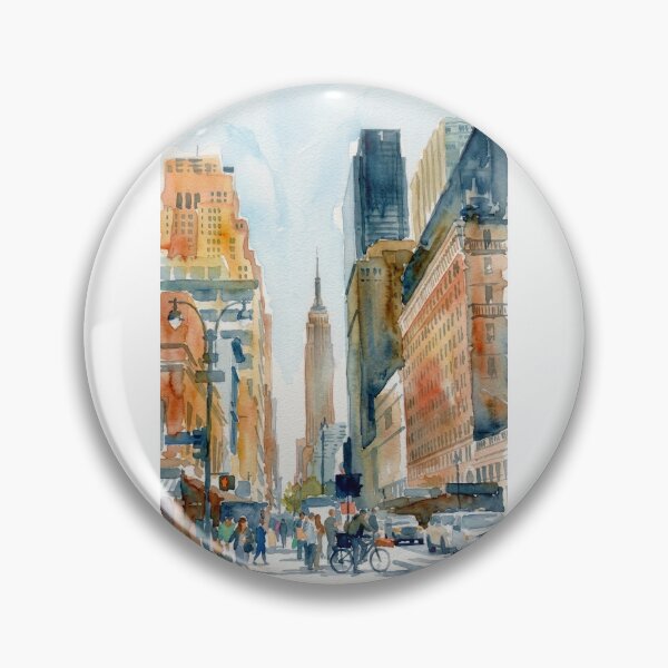 Item preview, Manhattan Street View, Art Deco Skyscraper designed and sold by caracatita75.