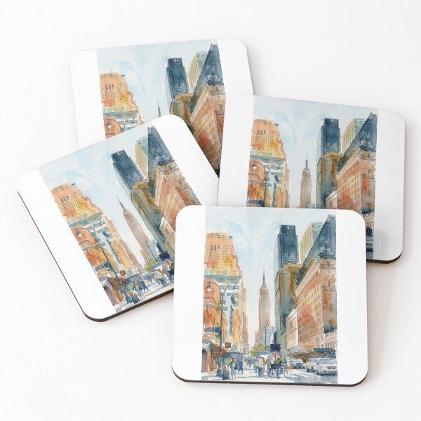 Item preview, Manhattan Street View, Art Deco Skyscraper designed and sold by caracatita75.