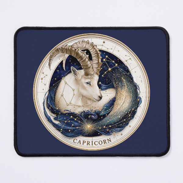 Item preview, Capricorn Zodiac Sea Goat Celestial Astrology Art PNG designed and sold by MythicMood.