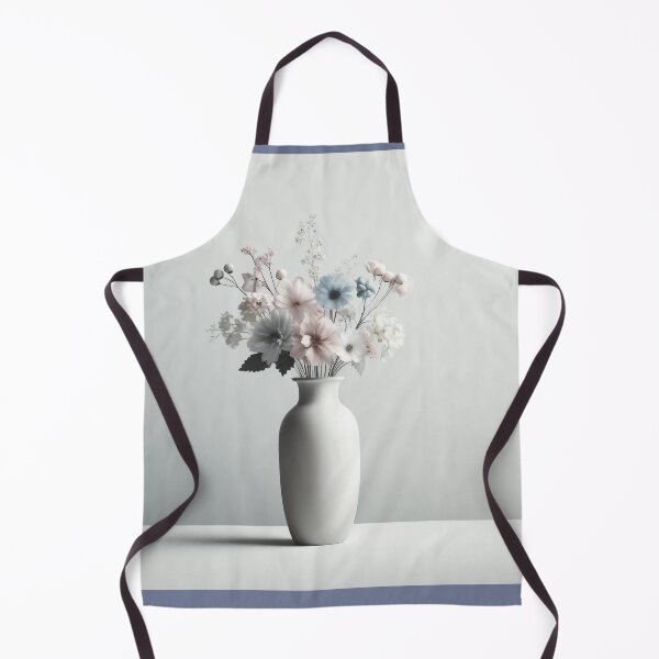 Item preview, Pastel Flowers in White Vase Minimalist Still Life designed and sold by NarjaShop.
