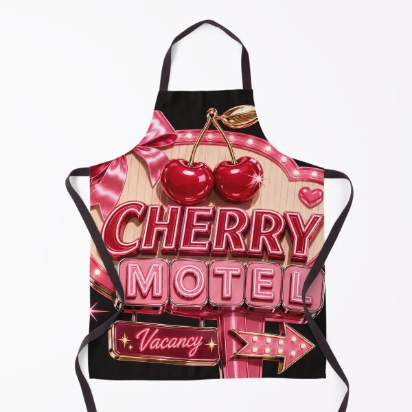 Item preview, Cherry Motel – Retro Neon Cherry Aesthetic designed and sold by AngieKolki.
