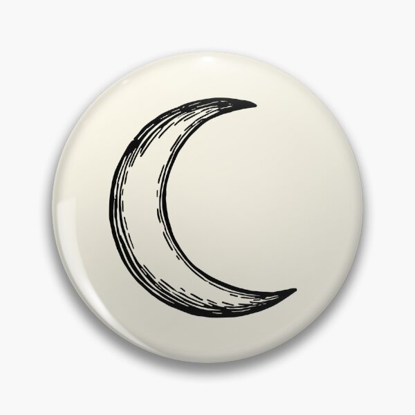 Item preview, Vintage Crescent Moon Celestial Line Art designed and sold by jianina-alondra.