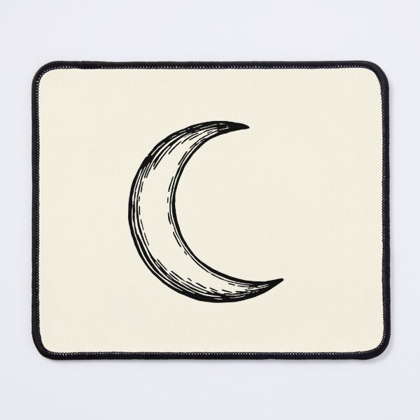 Item preview, Vintage Crescent Moon Celestial Line Art designed and sold by jianina-alondra.