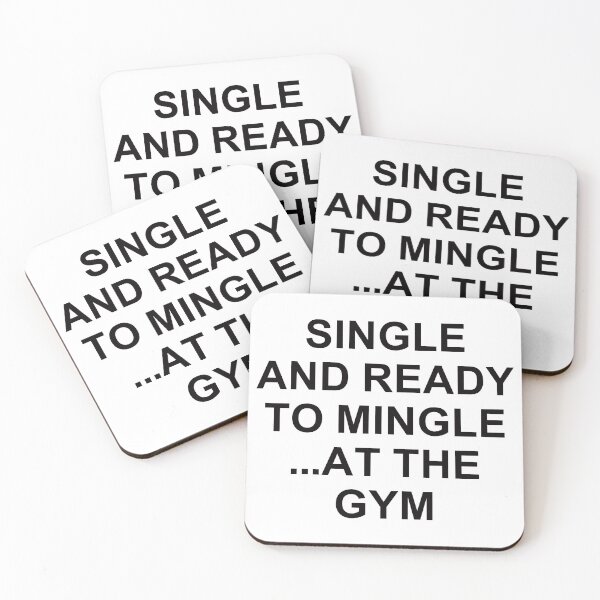 Item preview, Single And Ready To Mingle ... At The Gym. designed and sold by EunsooLee.