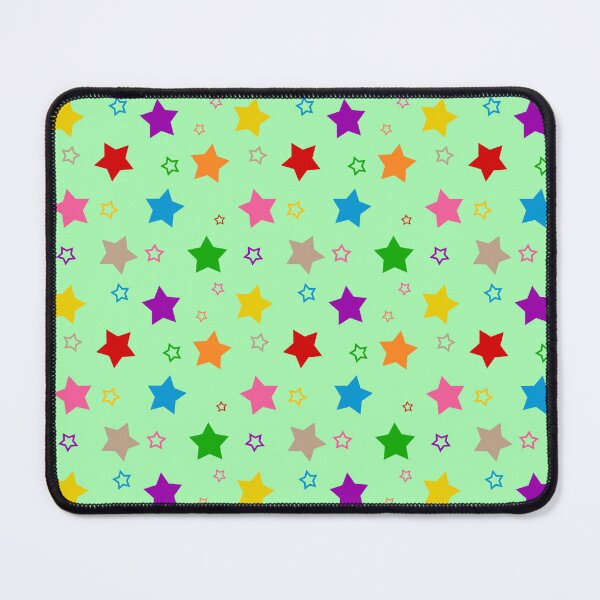Item preview, Colorful Bright Stars Pattern Design Pastel Green designed and sold by PatternTitan.