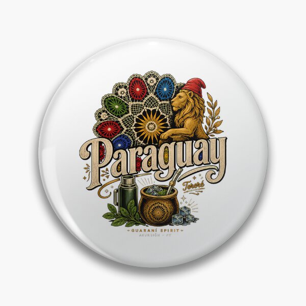 Item preview, Vintage Paraguay Travel Souvenir Landmark Gift designed and sold by sh-lynnetaub.