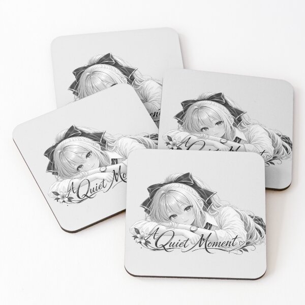Item preview, A Quiet Moment – Monochrome Girl in a Peaceful Moment designed and sold by Kurekou Lab.