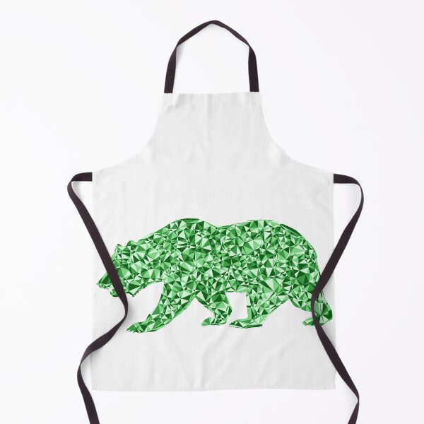 Item preview, Green Triangular Mosaic Ferocious Bear Silhouette Design designed and sold by DymondDesigns.