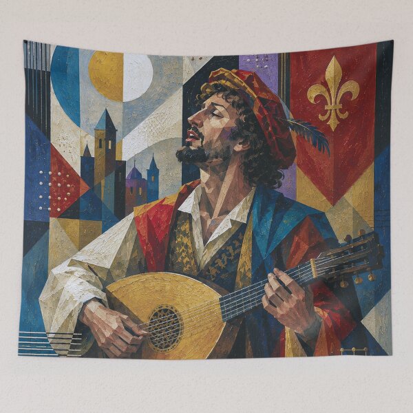 Item preview, Echoes of the Troubadour painting. designed and sold by GalleryKauffeld.