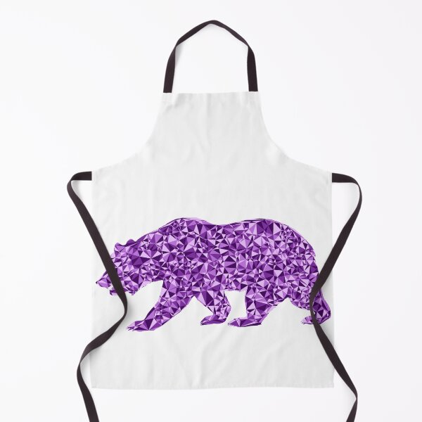 Item preview, Ferocious Bear Purple Triangular Mosaic Silhouette Design designed and sold by DymondDesigns.