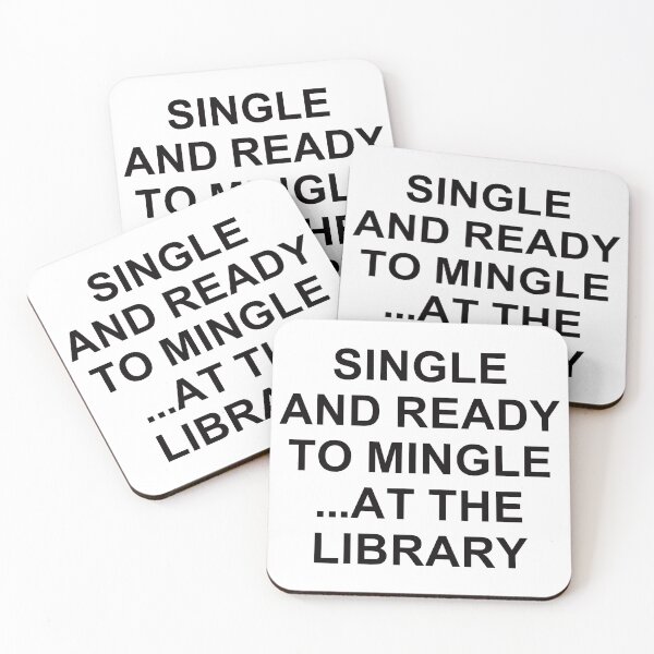 Item preview, Single And Ready To Mingle ... At The Library. designed and sold by EunsooLee.