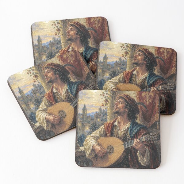 Item preview, The Wandering Troubadour painting. designed and sold by GalleryKauffeld.