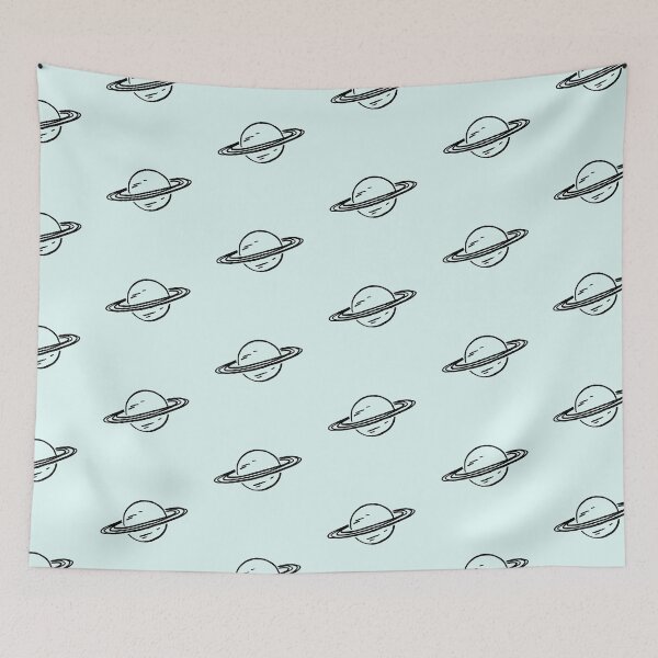 Item preview, Vintage Saturn Planet Celestial Line Art designed and sold by jianina-alondra.
